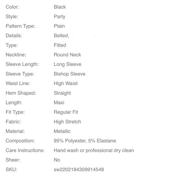 Maroon / Burgundy Bishop Sleeve Belted Glitter Maxi Dress New w/o Tags - Picture 4 of 4